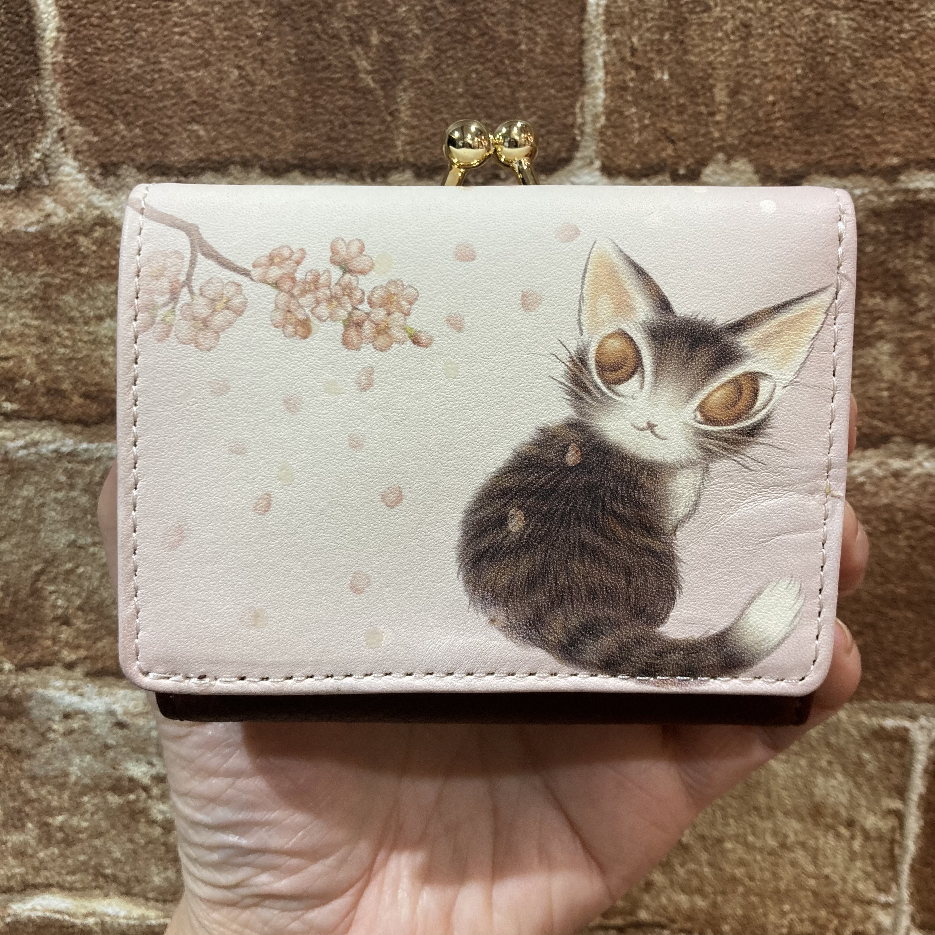 わちふぃーるど ダヤン がま口三つ折財布 わちふぃーるど ダヤン 財布 がま口 三つ折り 福財布 ねこのしま